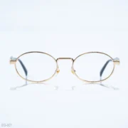 EG-001 - Vintage Gold Oval Frame Eyeglasses