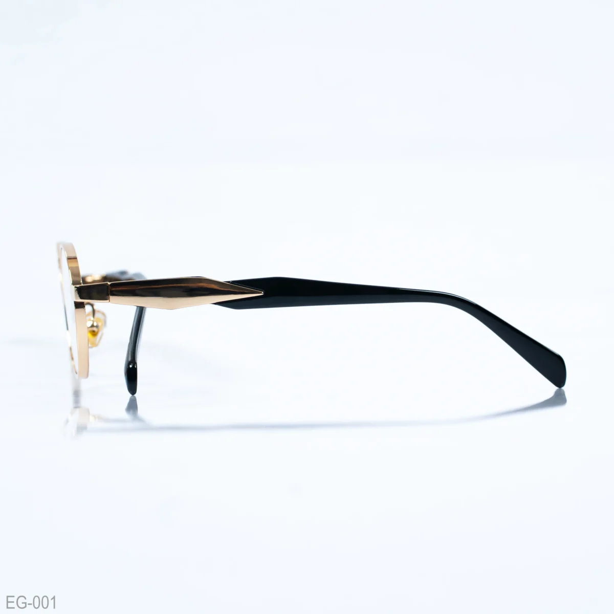 EG-001 - Vintage Gold Oval Frame Eyeglasses