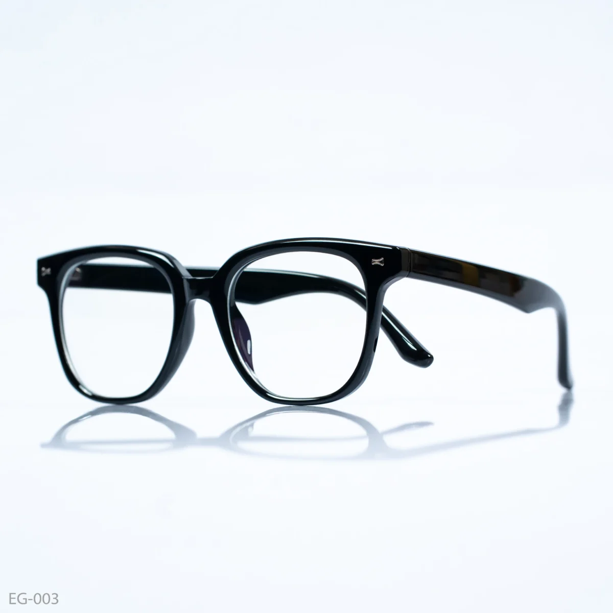 EG-003 - Sleek Black Frame Wayfarer Style Eyeglasses
