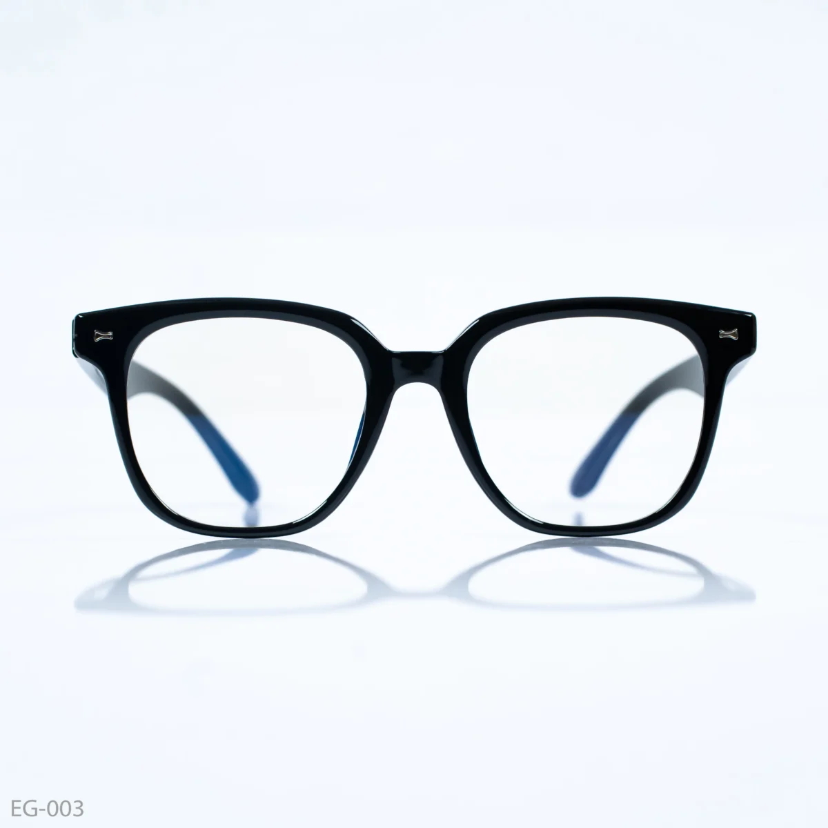 EG-003 - Sleek Black Frame Wayfarer Style Eyeglasses