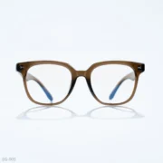 EG-005 - Subtle Brown Tint Wayfarer Frame Eyeglasses