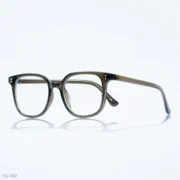 EG-008 - Smoky Translucent Green Wayfarer Eyeglasses