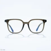 EG-008 - Smoky Translucent Green Wayfarer Eyeglasses