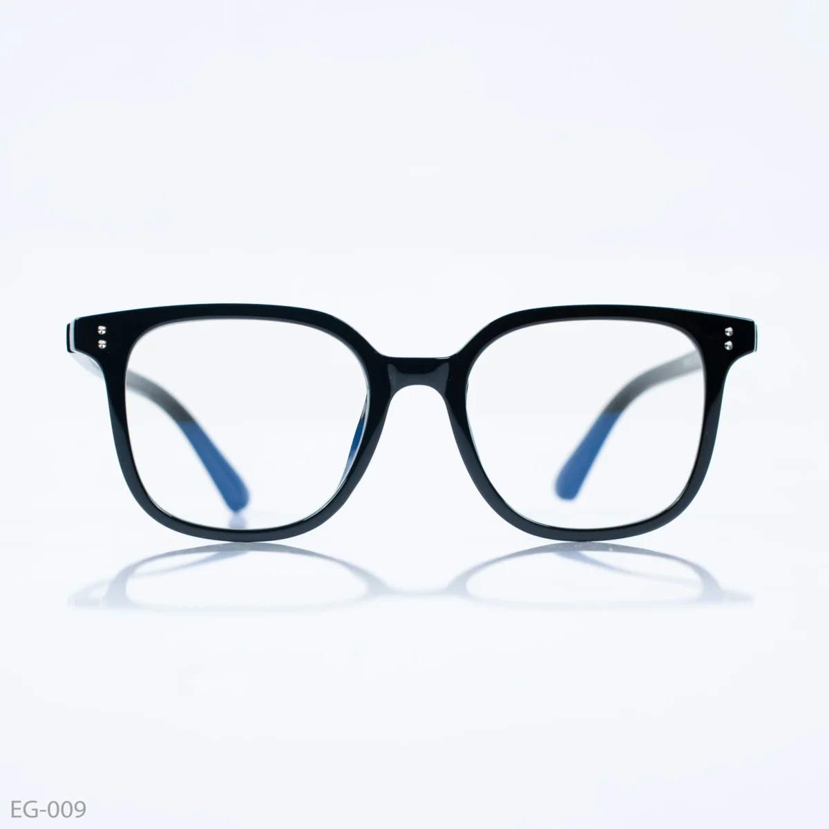 EG-009 - Glossy Black Wayfarer Eyeglass Frames
