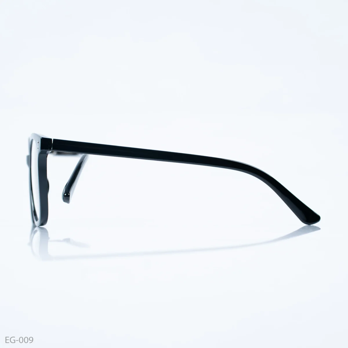 EG-009 - Glossy Black Wayfarer Eyeglass Frames