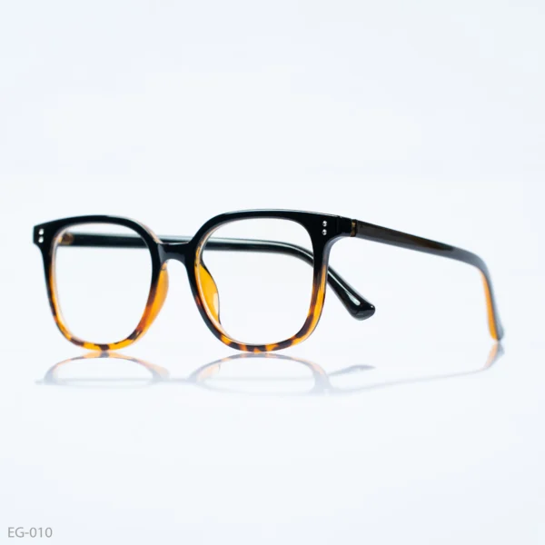 EG-010 - Vintage-Inspired Brown Speckled Tortoiseshell Wayfarer Eyeglasses