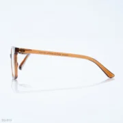 EG-013 - Classic Transparent Brown Full Frame Wayfarer Eyeglasses