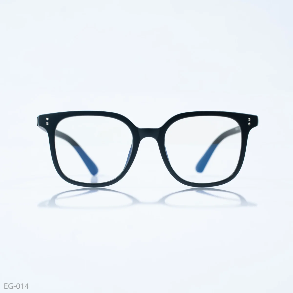 EG-014 - Minimalist Matte Black Full Frame Wayfarer Eyeglasses