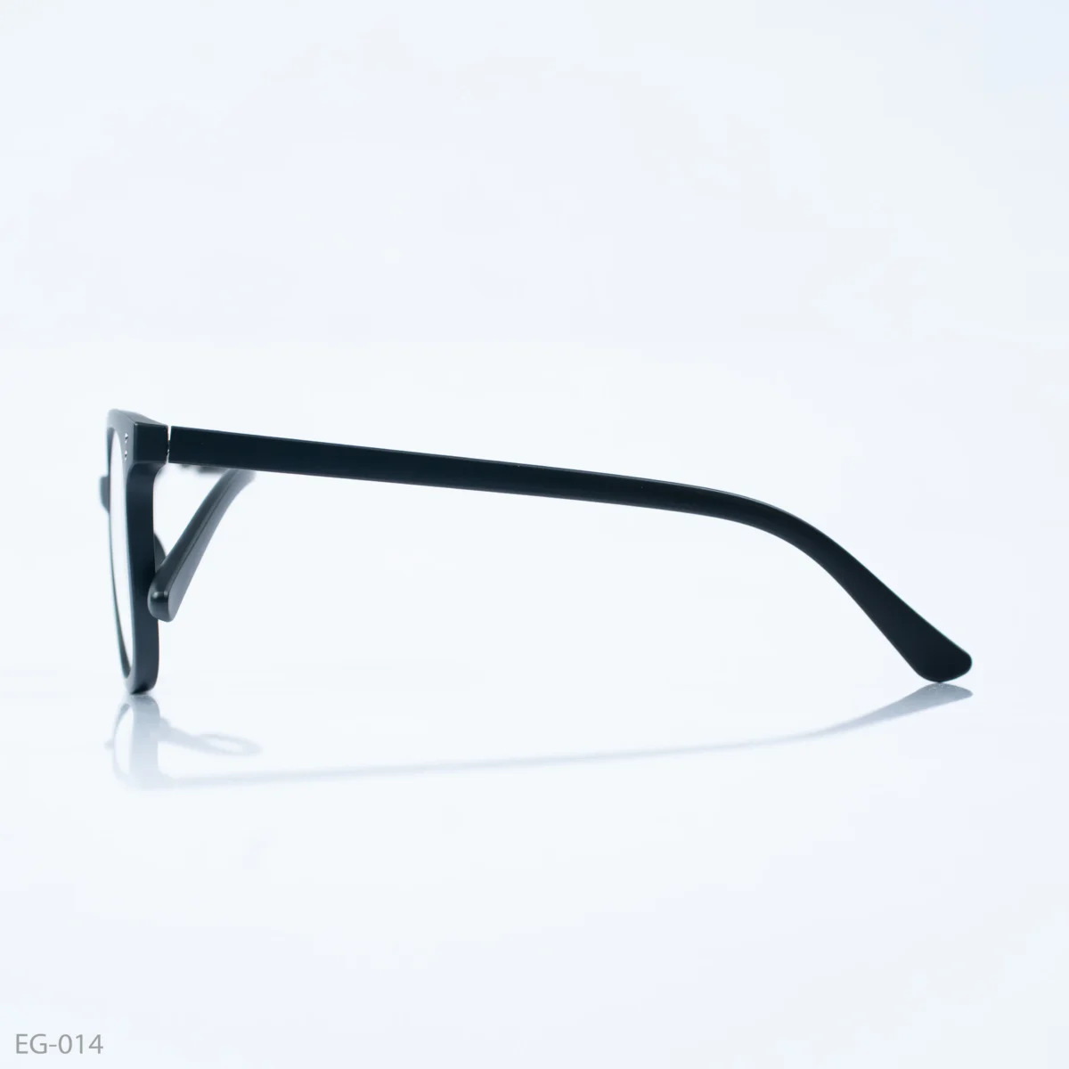 EG-014 - Minimalist Matte Black Full Frame Wayfarer Eyeglasses