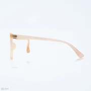 EG-015 - Elegant Light Beige Full Frame Wayfarer Eyeglasses