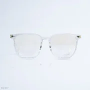EG-017 - Modern & Minimalist Crystal Clear Wayfarer Eyeglasses