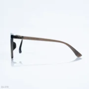 EG-018 - Bold Shiny Black & Brown Two Tone Wayfarer Eyeglasses