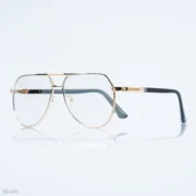 EG-030 - Sleek and Minimalist Double Bridge Gold Aviator Frame Eyeglasses