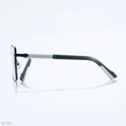 EG-034 - Modern Double Bridge Black Frame Geometric Eyeglasses