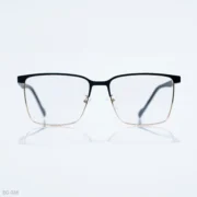 EG-036 - Classic Two-Tone Black & Gold Half-Rim Eyeglasses