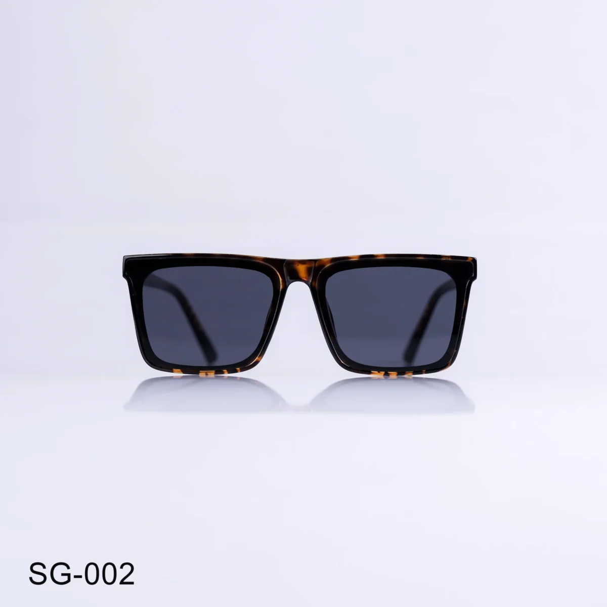 SG-002 - Vintage Tortoiseshell Sunglasses Full Rim Rectangle Sunglasses