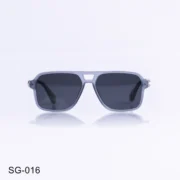 SG-016 - Fashionable Transparent Grey Rectangle Sunglasses