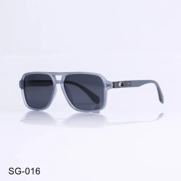 SG-016 - Fashionable Transparent Grey Rectangle Sunglasses