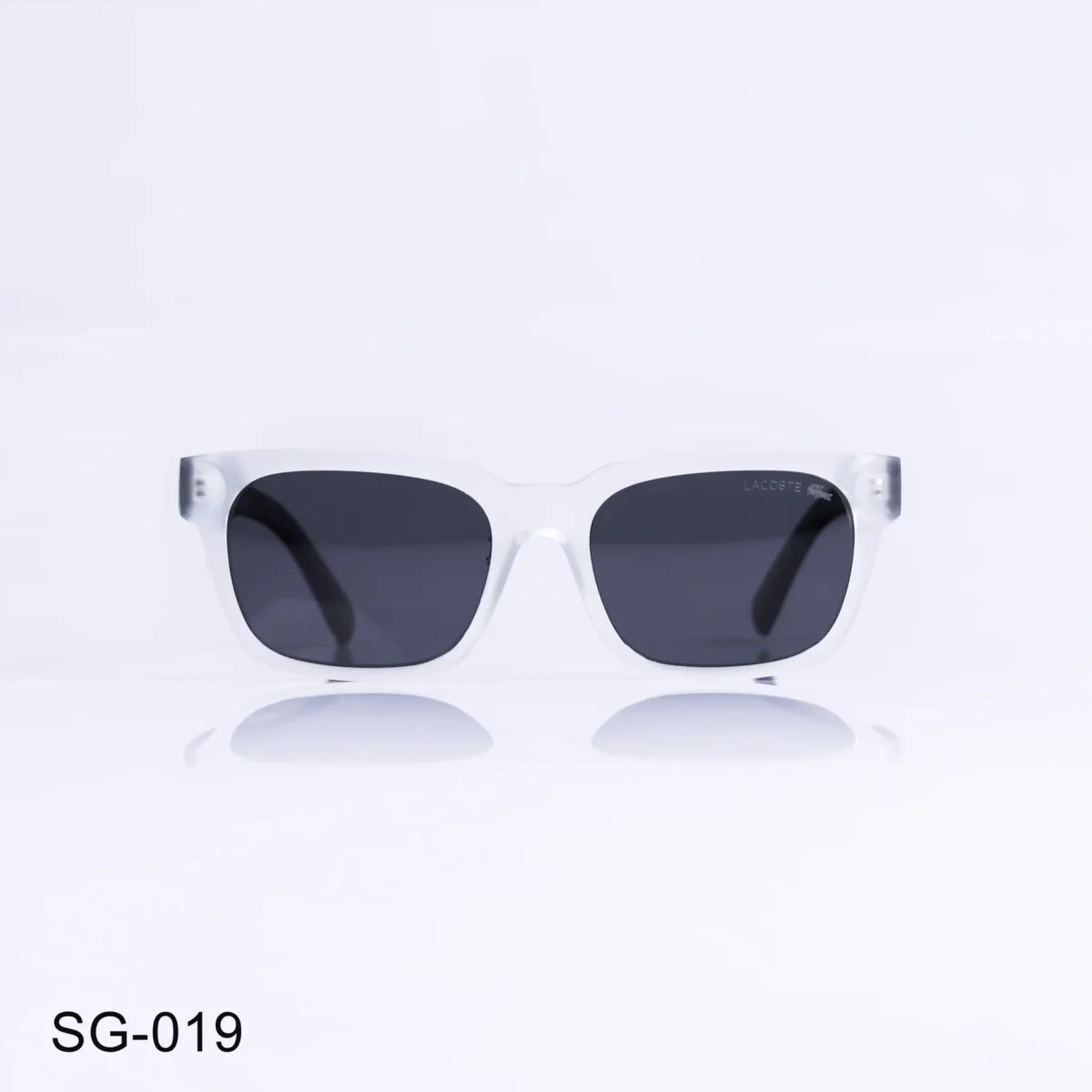 SG-019 - Classic Transparent Frame White Wayfarer Sunglasses