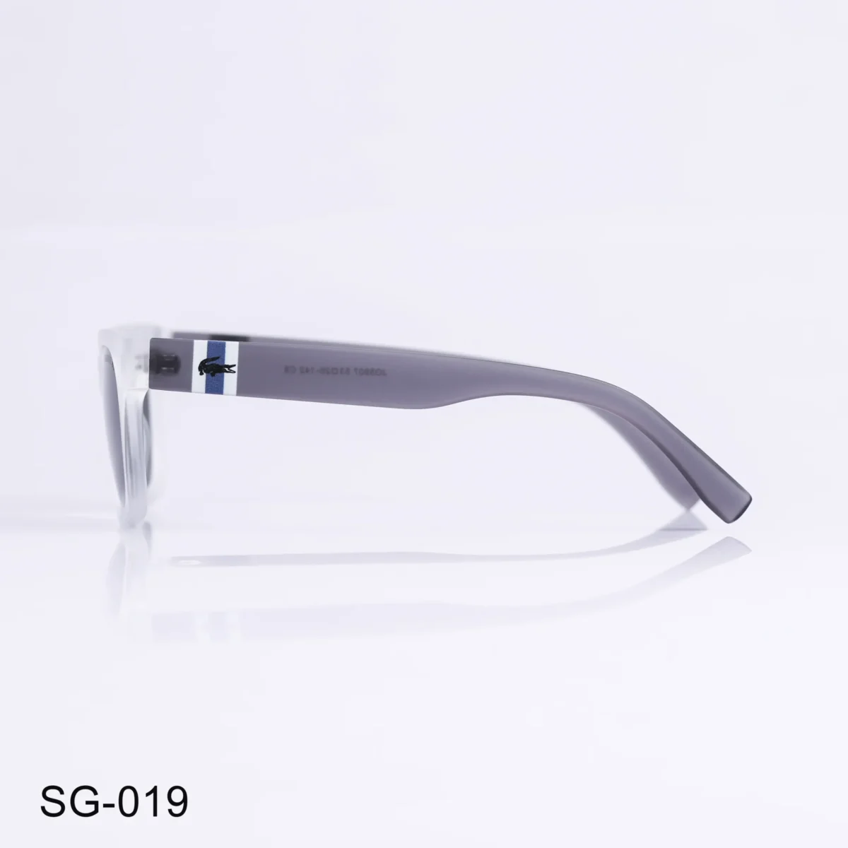 SG-019 - Classic Transparent Frame White Wayfarer Sunglasses