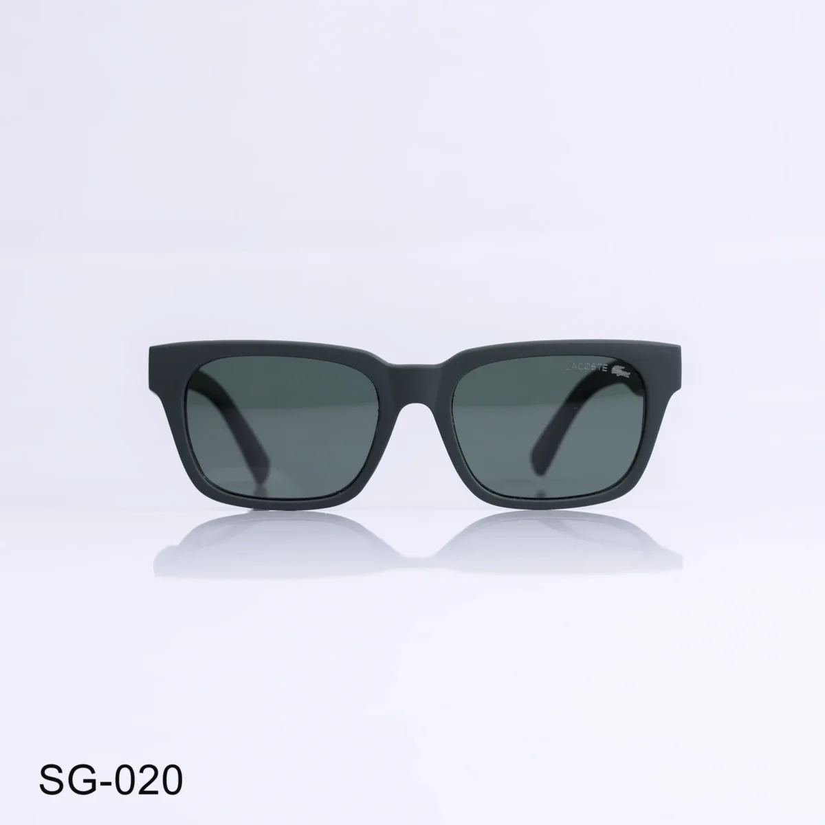 SG-020 - Modern Matte Frame Green Wayfarer Sunglasses