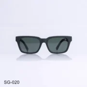 SG-020 - Modern Matte Frame Green Wayfarer Sunglasses