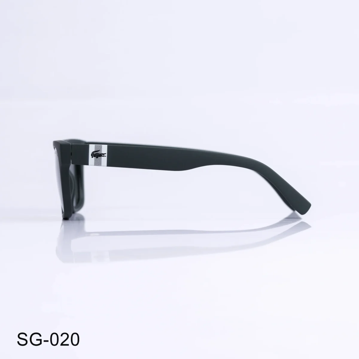 SG-020 - Modern Matte Frame Green Wayfarer Sunglasses