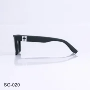 SG-020 - Modern Matte Frame Green Wayfarer Sunglasses