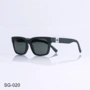 SG-020 - Modern Matte Frame Green Wayfarer Sunglasses