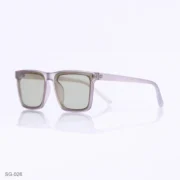 SG-026 - Classic Transparent Beige Retro Square Sunglasses