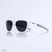 SG-029 - Stylish Transparent White Frame Wayfarer Sunglasses with Gray Temples