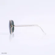 SG-032 - Timeless Golden Metal Frame Green Lens Aviator Sunglasses