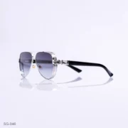 SG-046 - Stylish Gradient Lens Premium Classic Silver Frame Aviators