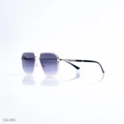 SG-052 - Modern Gold Finish Premium Geometric Sunglasses
