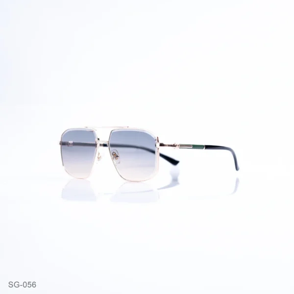 SG-056 - Modern Gold Finish Premium Geometric Sunglasses