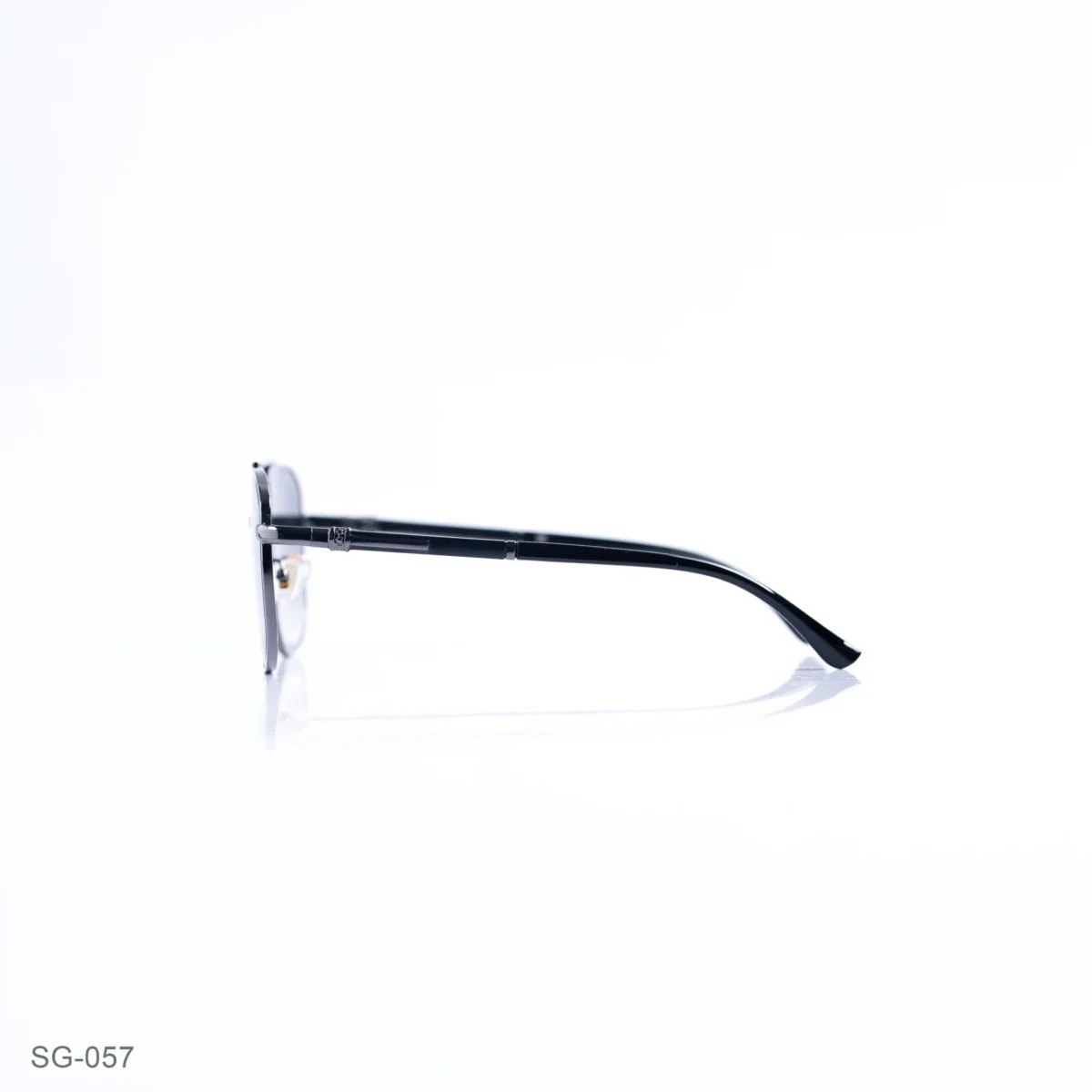 SG-057 - Modern Silver Finish Premium Geometric Sunglasses