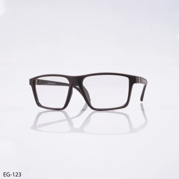 EG-123 – Matte Brown Classic Rectangular Eyeglasses EG-123 – Matte Brown Classic Rectangular Eyeglasses