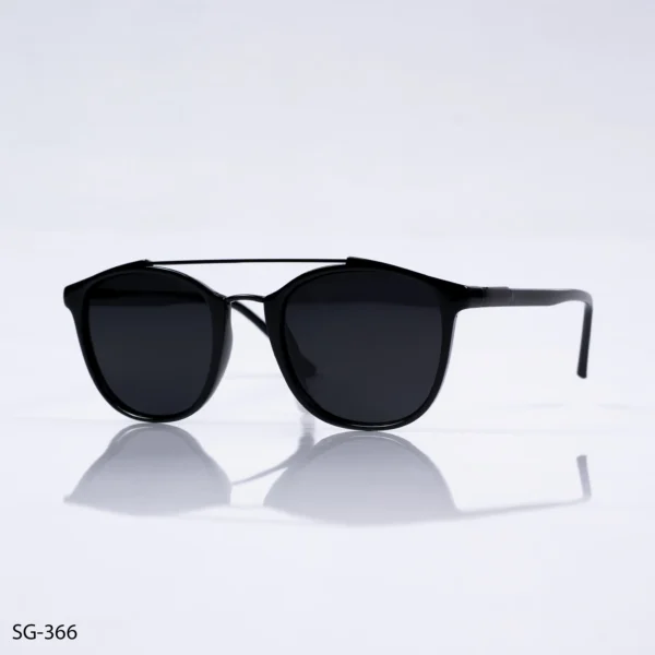 SG-366 – Adventure Polarized Black Double Bridge Full Rim Sunglasses